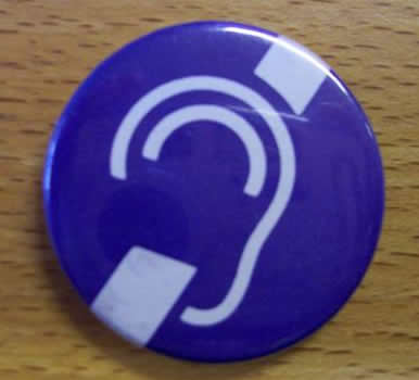 ear symbol badge